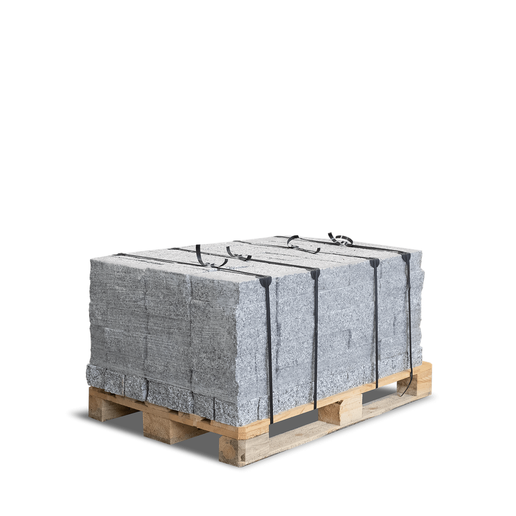 Galamio Granit Pflastersteine Gespalten Gesägt Geflammt 10 x 10 x 8 cm 1000 kg