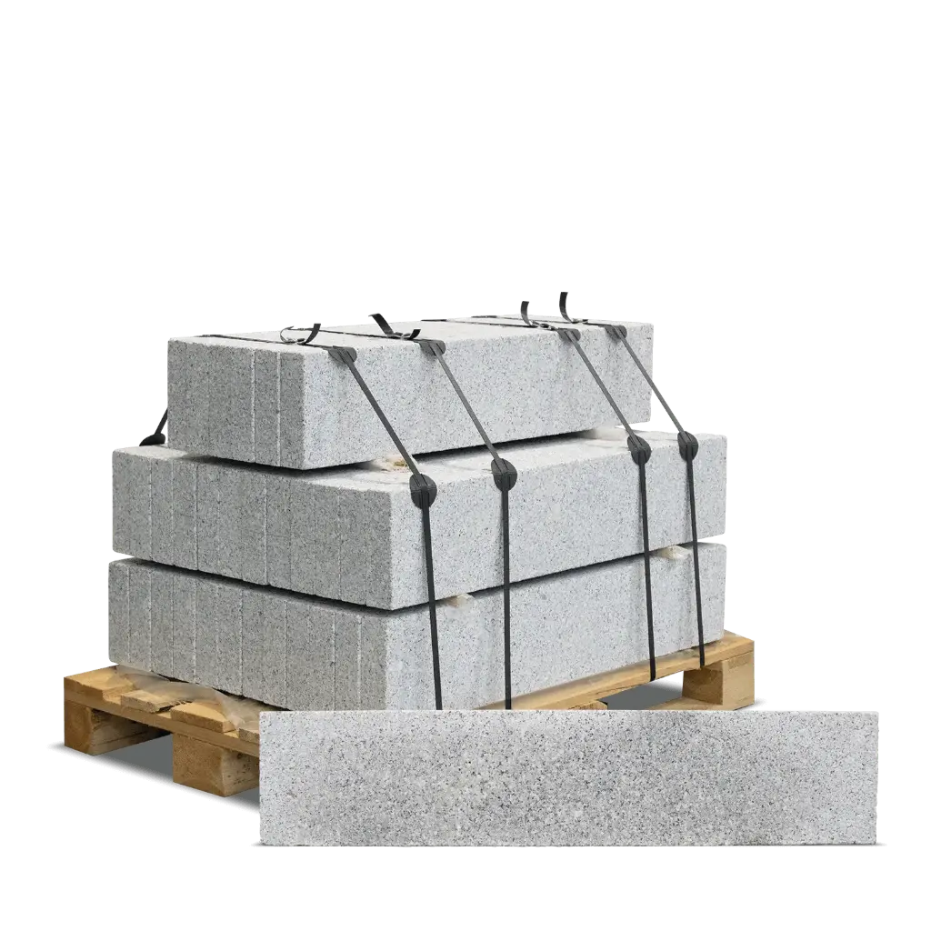 Galamio Granit Rasenkante Gesägt Kugelgestrahlt 100 x 20 x 6 cm 1 stk