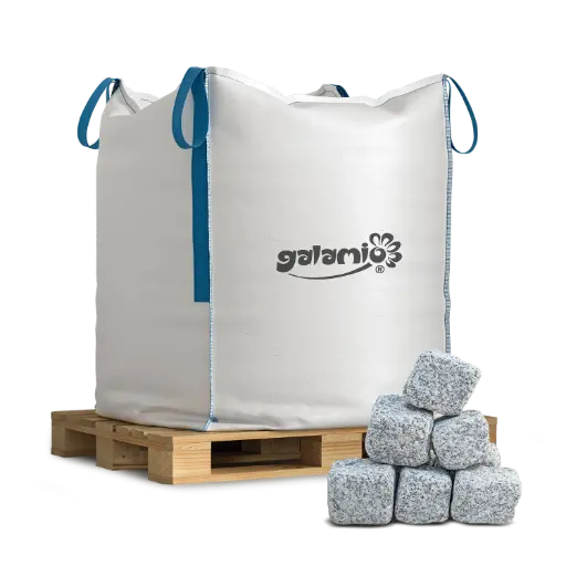 [GPR10] Galamio Granit Pflastersteine Getrommelt 8 / 11 1000 kg