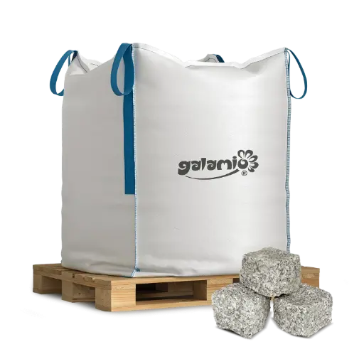 [GPS90] Galamio Granit Pflastersteine Gespalten 8 / 11 1000 kg